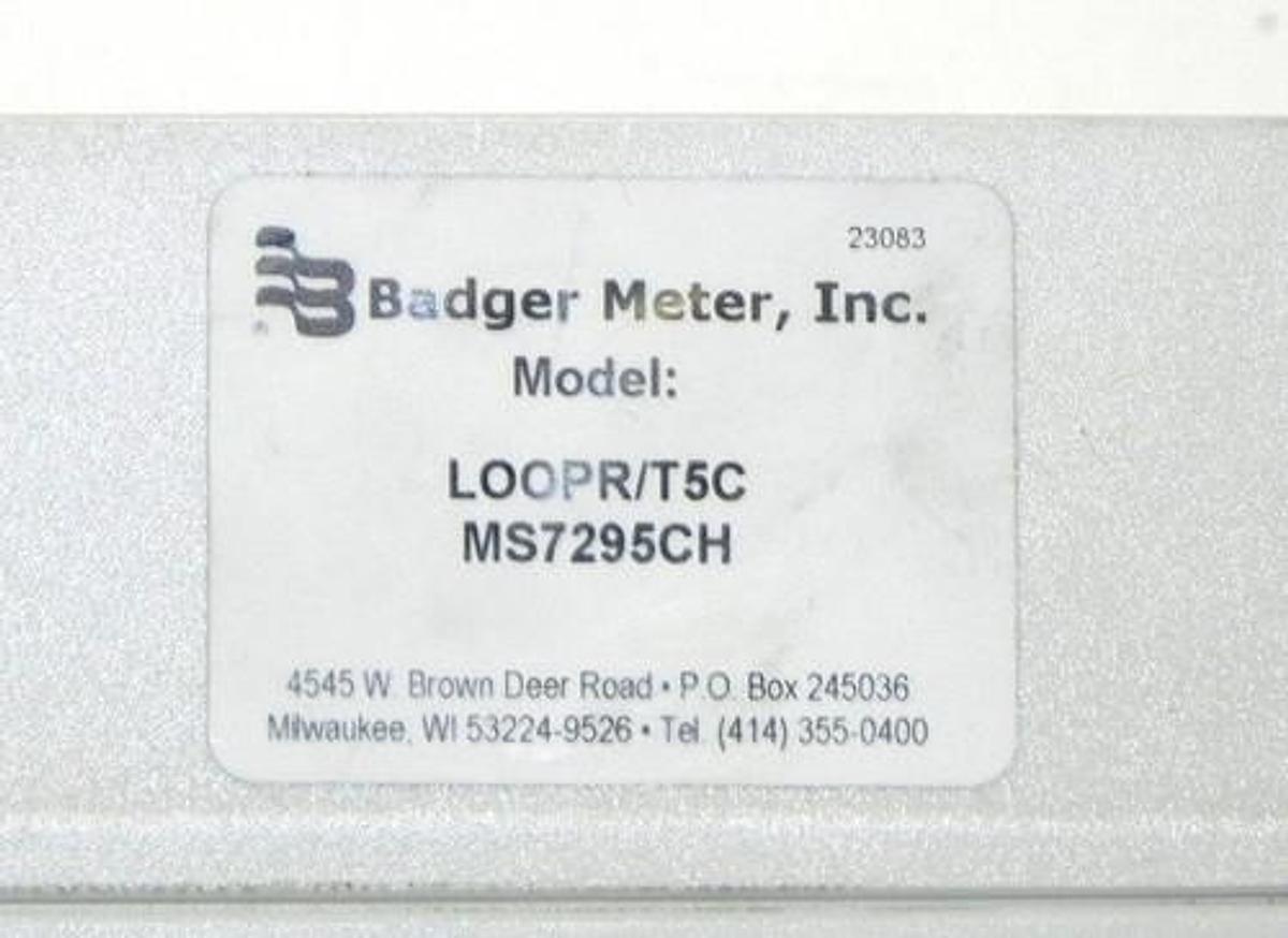Used NEW BADGER INC METER LOOPR/T5C LOOP R/T MS7295CH