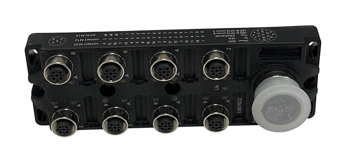 ESCHA 8I/OM12-5P3T / 8045647 M12 JUNCTION ANALOG I/O MODULE 8-WAY M23 NSMP
