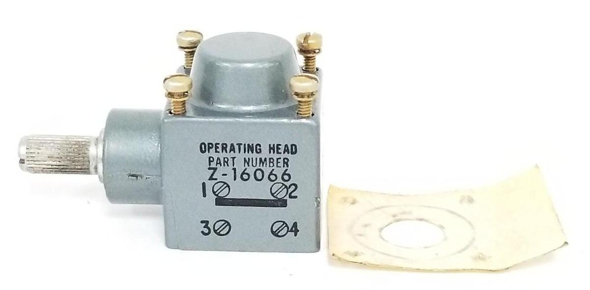 Used ALLEN BRADLEY Z-16066 OPERATING HEAD Z16066