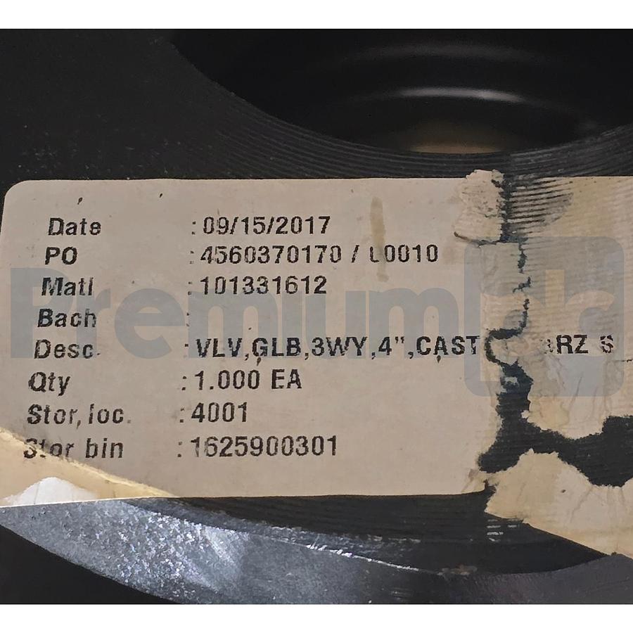 Used Belimo G7100-10113 4" DN100 3-Way Flanged Globe Valve NO/FO w/Actuator Stack NEW