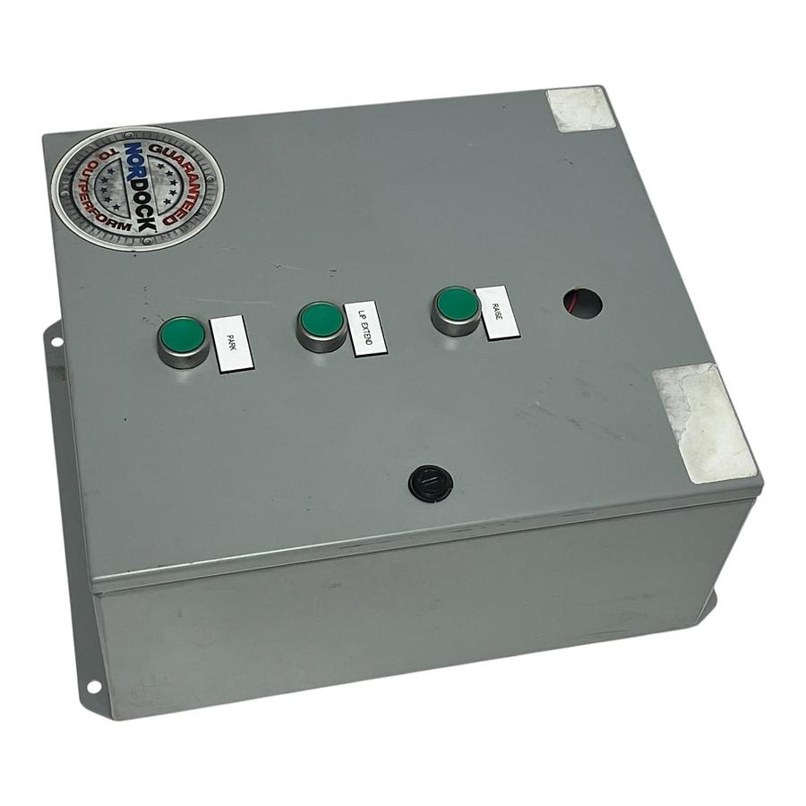 Used New Nordock 25341-E1 Hydraulic Dock Leveler Control Panel 460V *MISSING BUTTON*