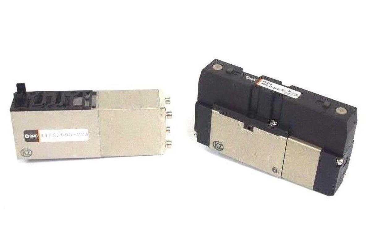 NEW SMC VF2-4-FPG-D-3PZ SOLENOID VALVE WITH VVFS2000-22A CHECK SPACER