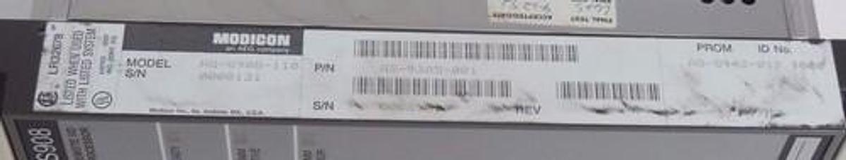 Used MODICON AS-9385-001 REMOTE I/O PROCESSOR AS9385001, AS-S908-110