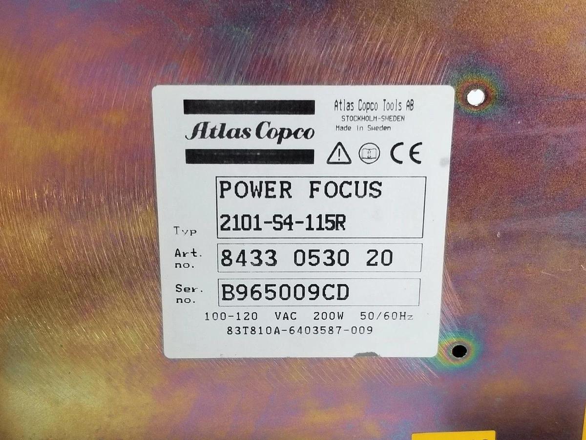 Used ATLAS COPCO 8433-0530-20 CONTROLLER CHASSIS W/ 81N813AB01 & 81P811AB01