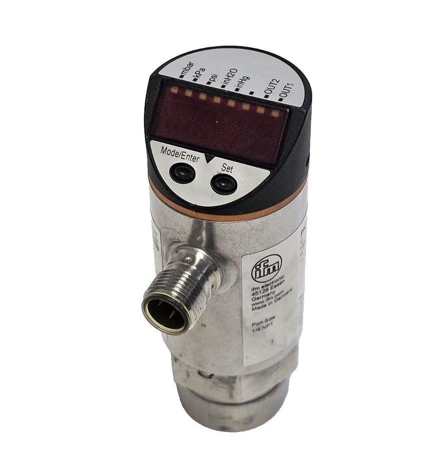 Used IFM PN2209 PRESSURE SENSOR -14.5 TO 14.5 PSI IO-LINK 4-20 MA