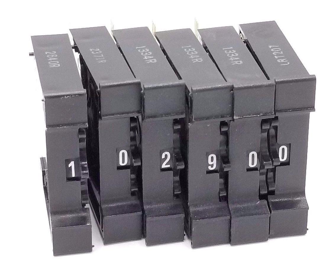 Used LOT OF 6 OMRON LRT207 COUNTER MODULES