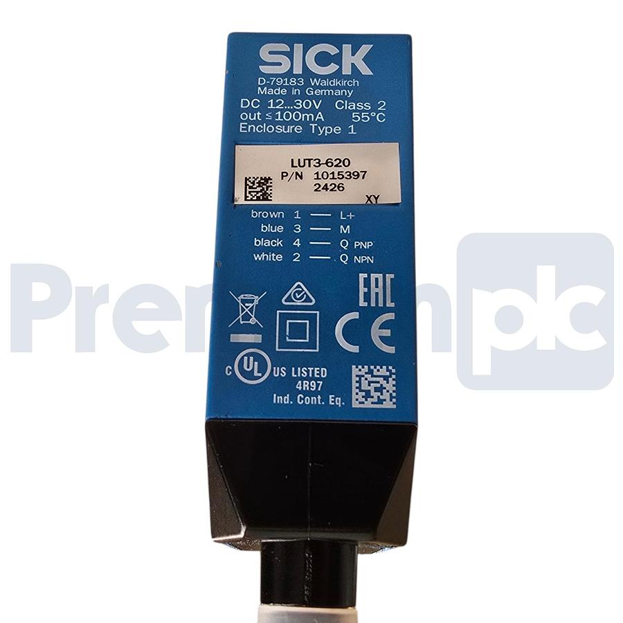Used SICK LUT3-620 | 1015397 Luminescence Sensor PNP NPN 12-30VDC Mark Reader NSNP