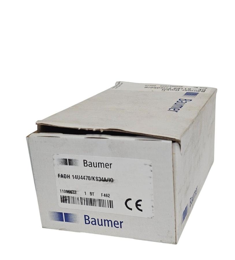 Used NIB BAUMER FADH 14U4470/KS34A/IO PHOTOELECTRIC SENSOR FADH 14U4470KS34AIO