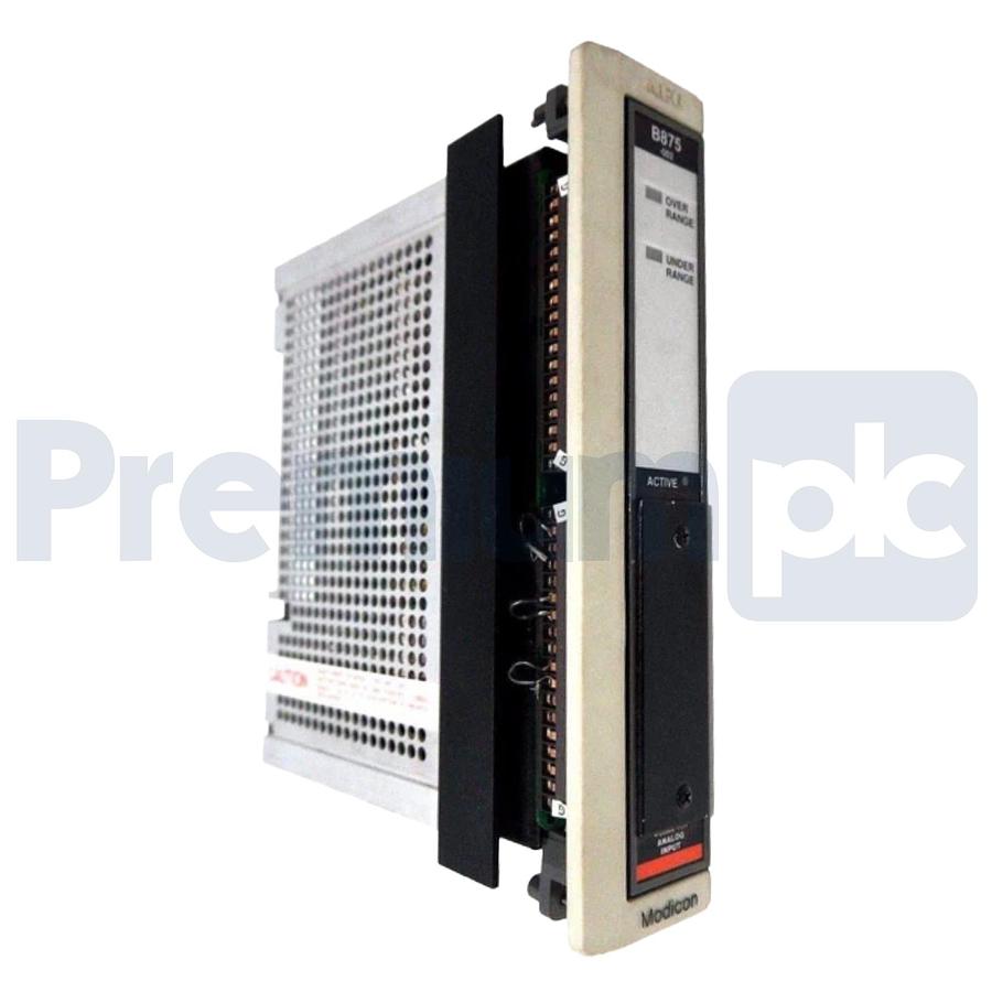 Used Modicon AS-B875-002 800 I/O Analog Input Module 8-CH 4-20mA w/ AS-B000-801 PROM