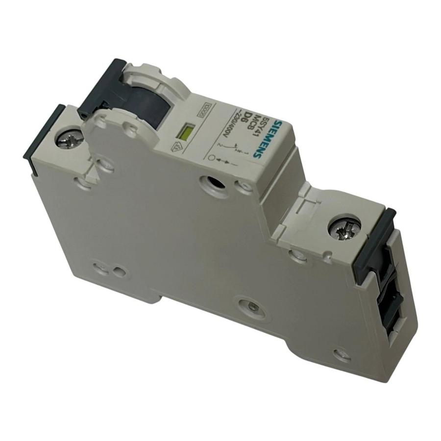Siemens 5SY4106-8 Miniature Circuit Breaker MCB 1 Pole 6A D Curve 230/400V New