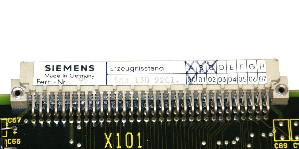Used SIEMENS SINUMERIK 6FX1113-0AA02 CPU MODULE MS100, 6FX11130AA02