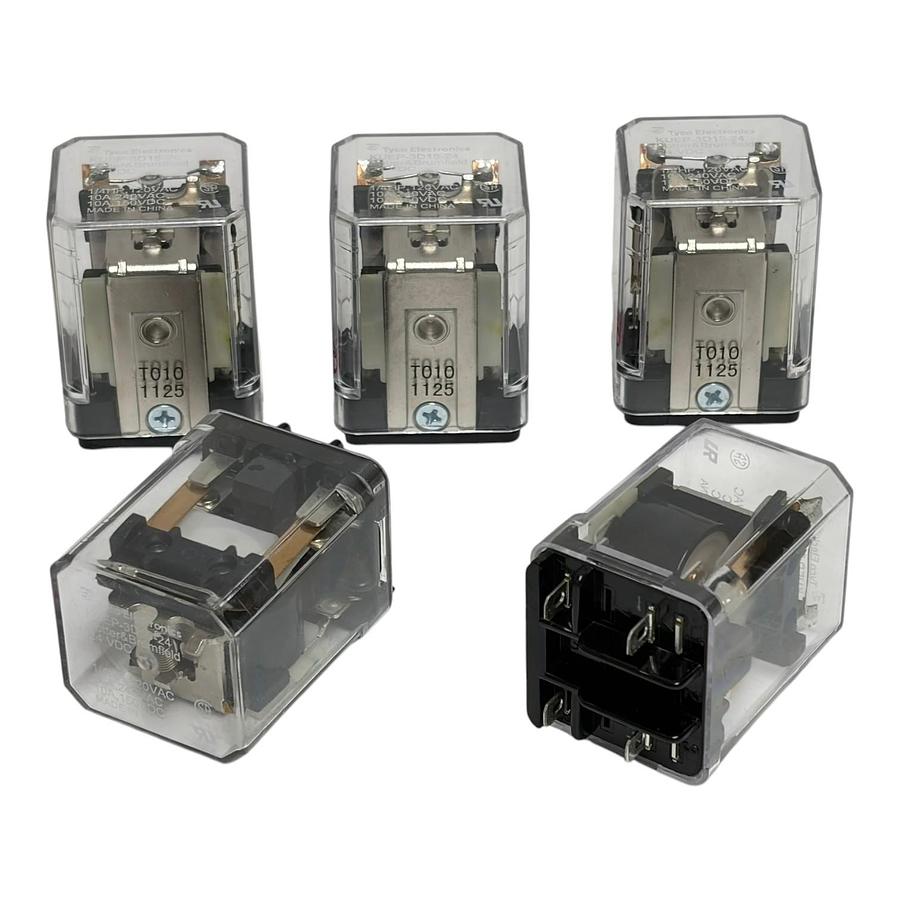 Used Lot of 5 Tyco KUEP-3D15-24 Potter & Brumfield 24 VDC Relay 10A 240VAC - New