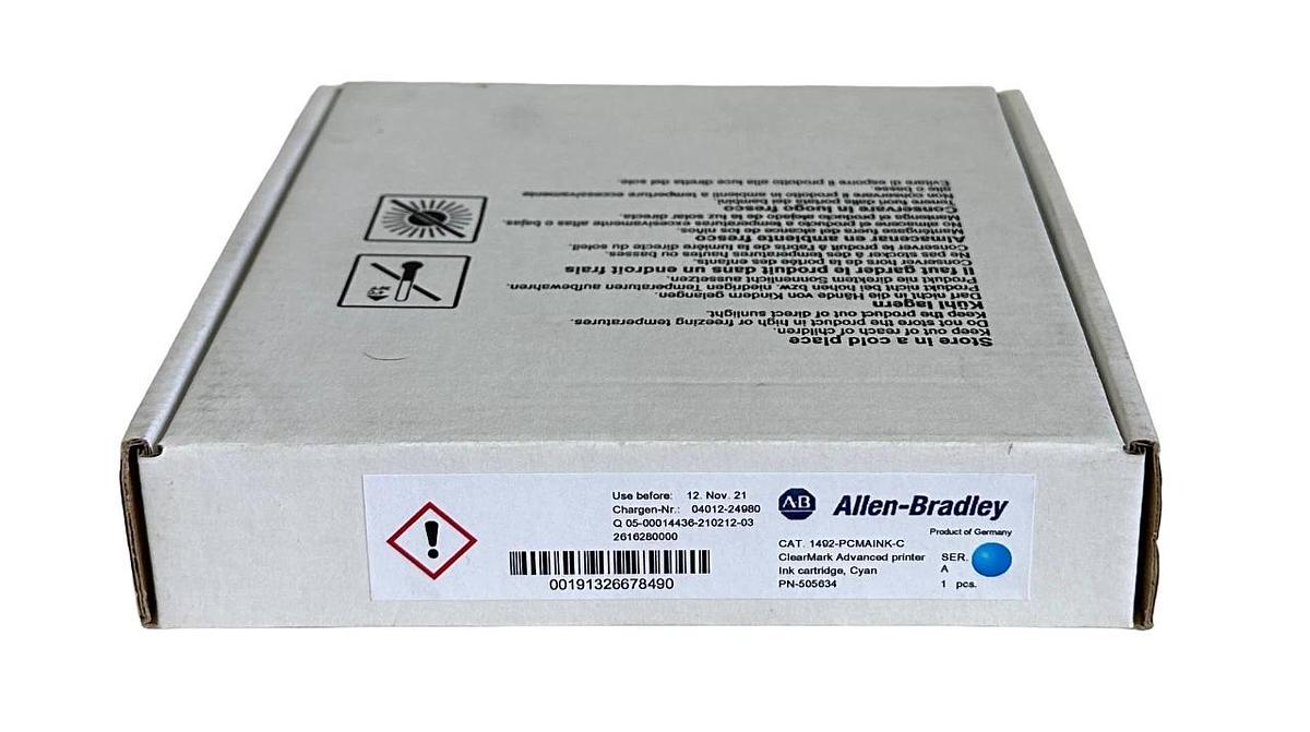 NEW ALLEN BRADLEY 1492-PCMAINK-C /A ClearMark PRINTER INK CYAN 1492PCMAINKC