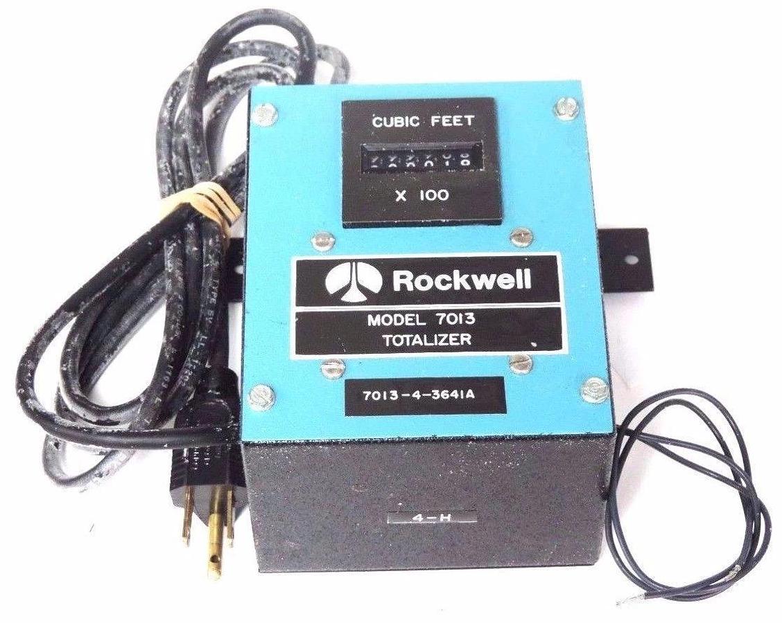 Used ROCKWELL MODEL 7013 REMOTE TOTALIZER 7013-4-3641A 701343641A