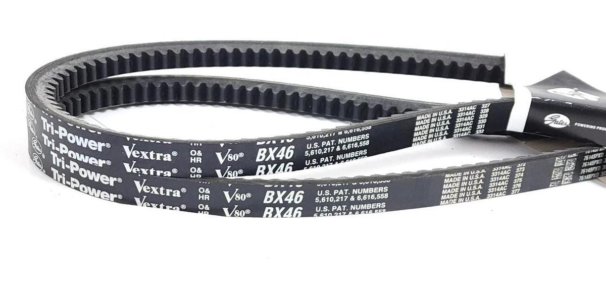 Used LOT OF 2 NEW GATES BX46 TRI-POWER BELTS