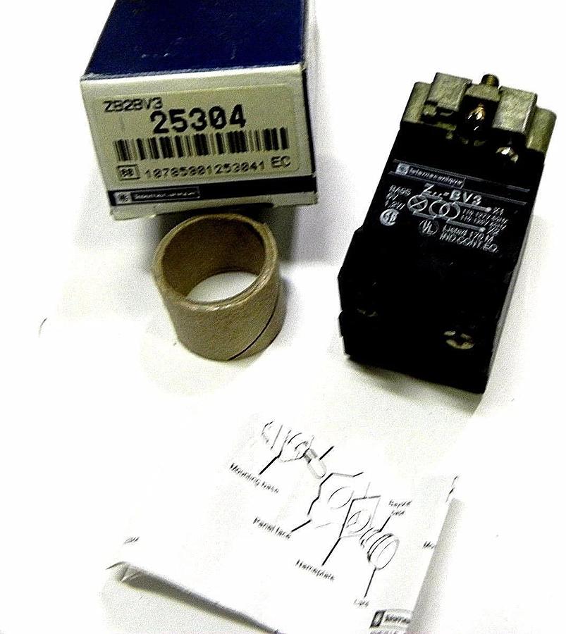 Used NIB TELEMECANIQUE ZB2-BV3 PILOT LIGHT HEAD 120VAC TRANSFORMER TYPE W/BULB ZB2BV3