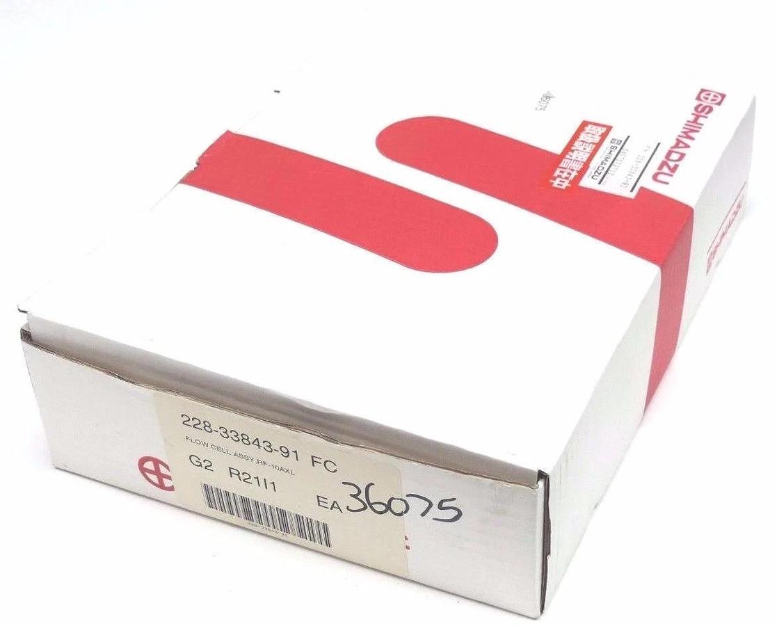 Used NIB SHIMADZU 228-33843-91 FLOW CELL ASSEMBLY, RF-10AXL, 2283384391
