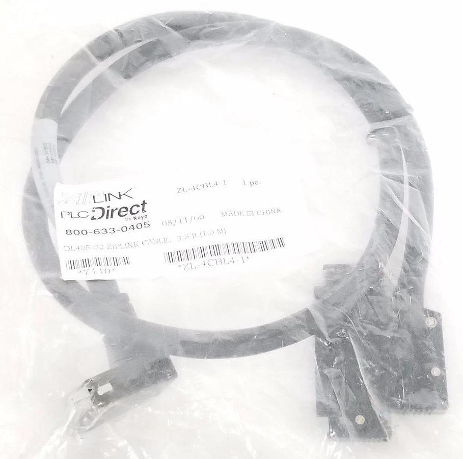 Used NEW PLC DIRECT ZL-4CBL4-1 ZIPLINK CABLE DL405-32, 3.3FT / 1M