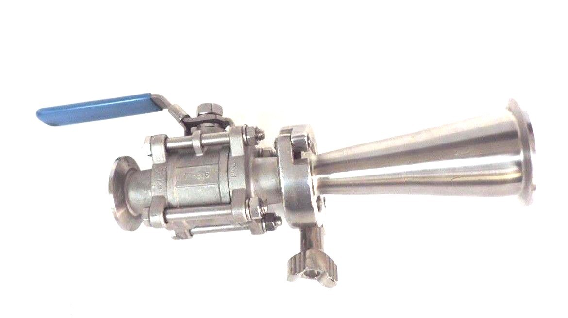 Used ROBERT-JAMES PA03 8A76, 8AN6, 1''-316, 1000 WOG VALVE W/ 316-L, 815230 EXTENSION