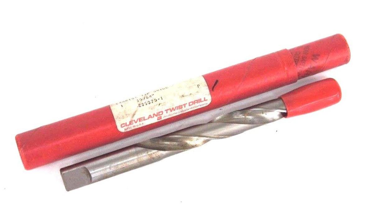 Used NEW CLEVELAND TWIST DRILL 285079-1 39/64" CARBIDE TIPPED DRILL BIT 2850791