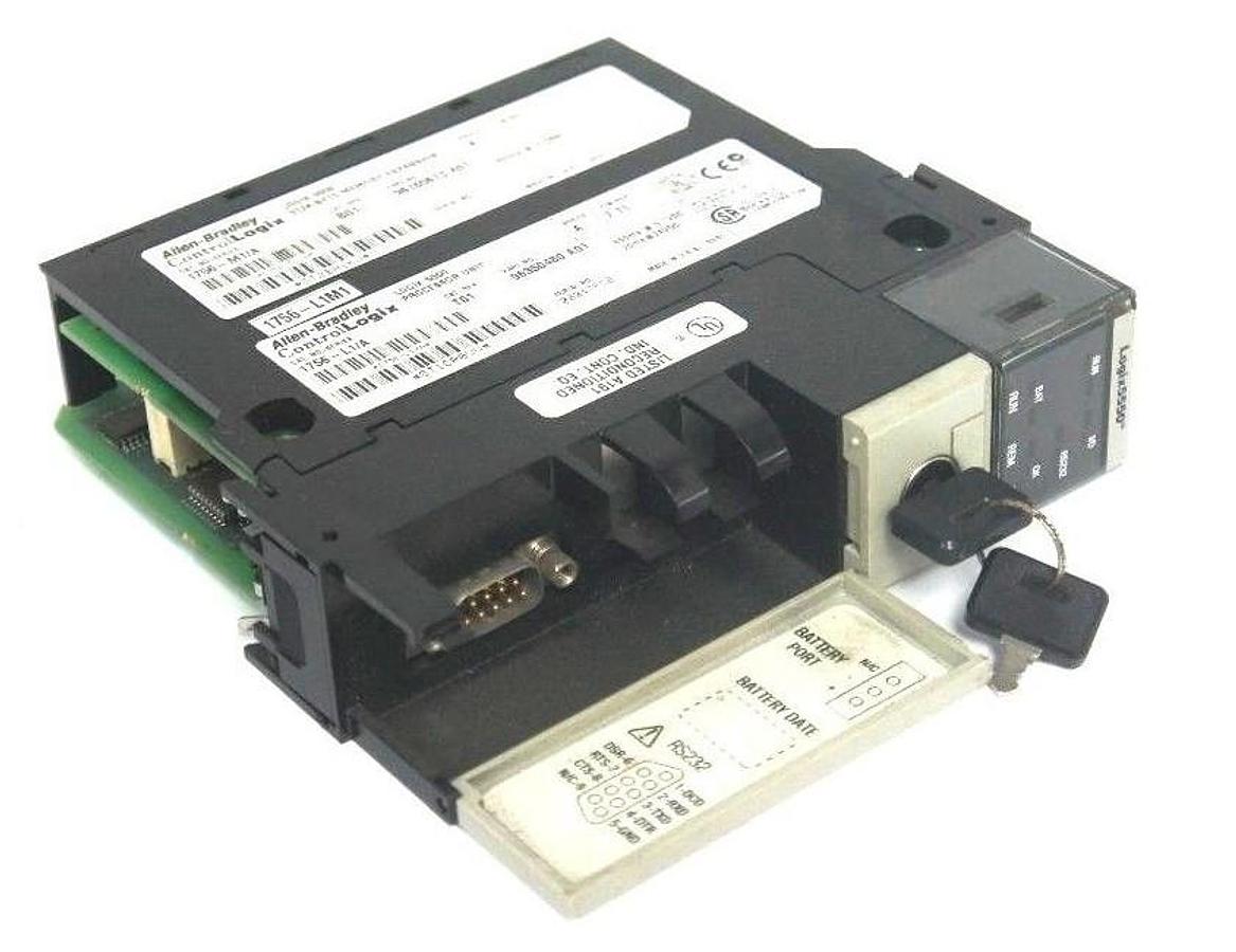 Used ALLEN BRADLEY 1756-L1/A PROCESSOR UNIT SER. A, F/W REV. 7.11 CAT REV. T01