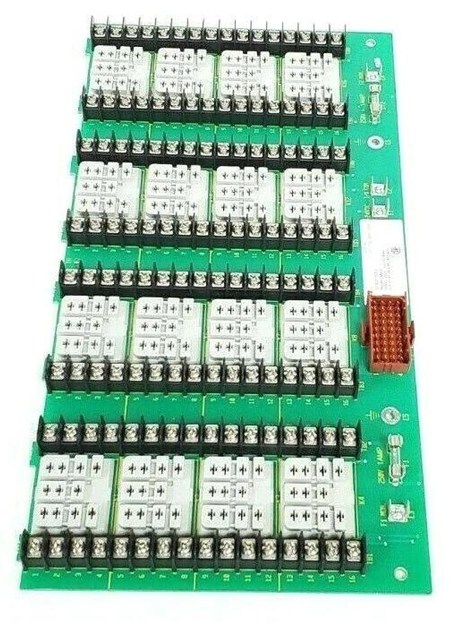 Used ABB 6642016D2 RELAY PANEL 300V, 10A/CKT MAX