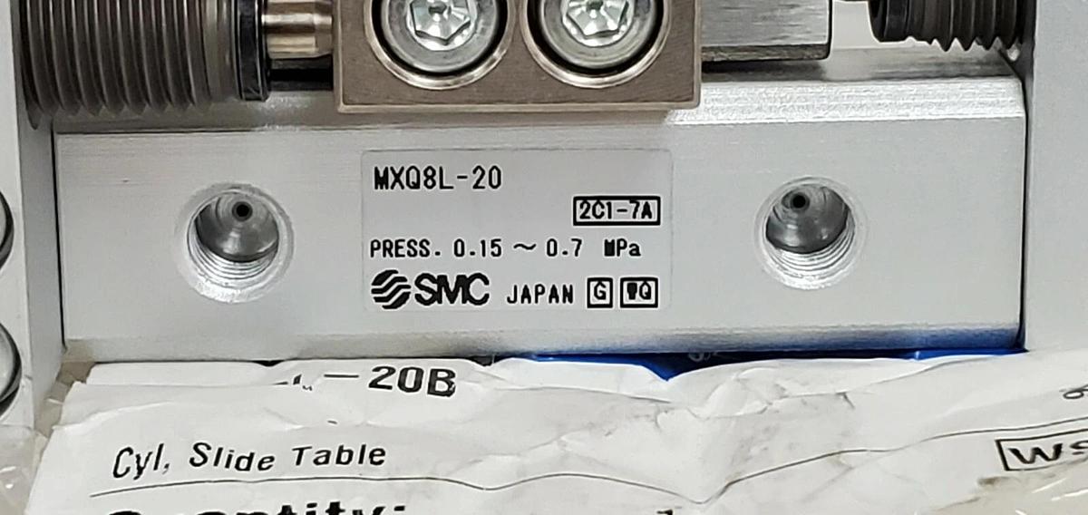 NEW SMC MXQ8L-20B SERIES MXQ AIR SLIDE TABLE CYLINDER MXQ8L20B