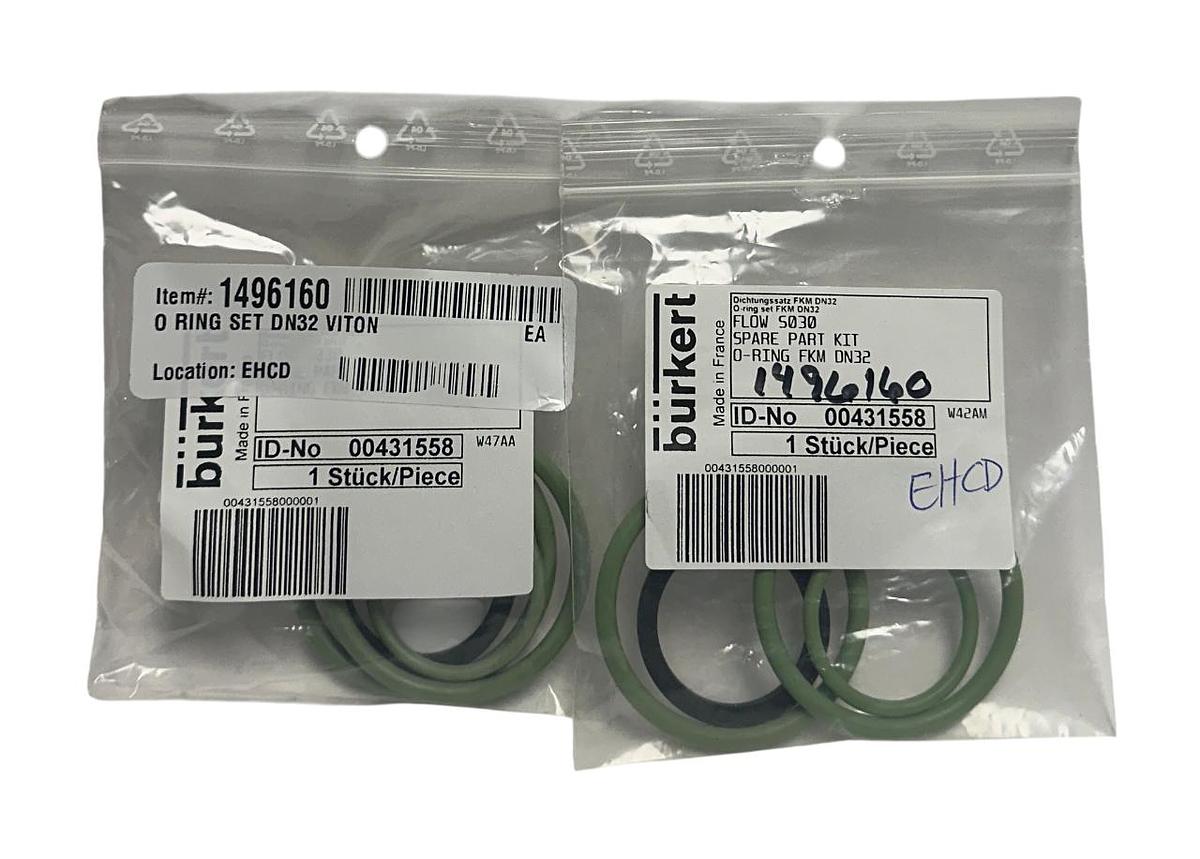 2 BURKERT 00431558 / 431558 FLOW S030 SPARE PART KITS O-RING FKM DN32 OEM NSMP