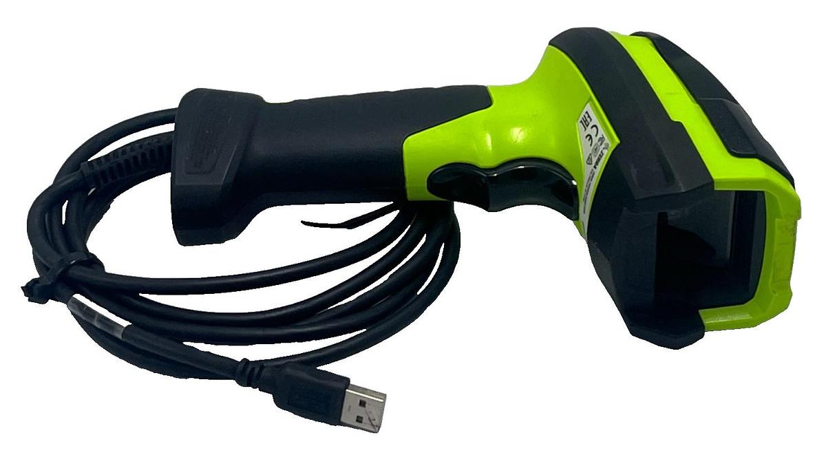 Used ZEBRA DS3608 Ultra-Rugged Industrial 1D/2D Barcode Scanner Kit USB CBA-U46-S07ZA