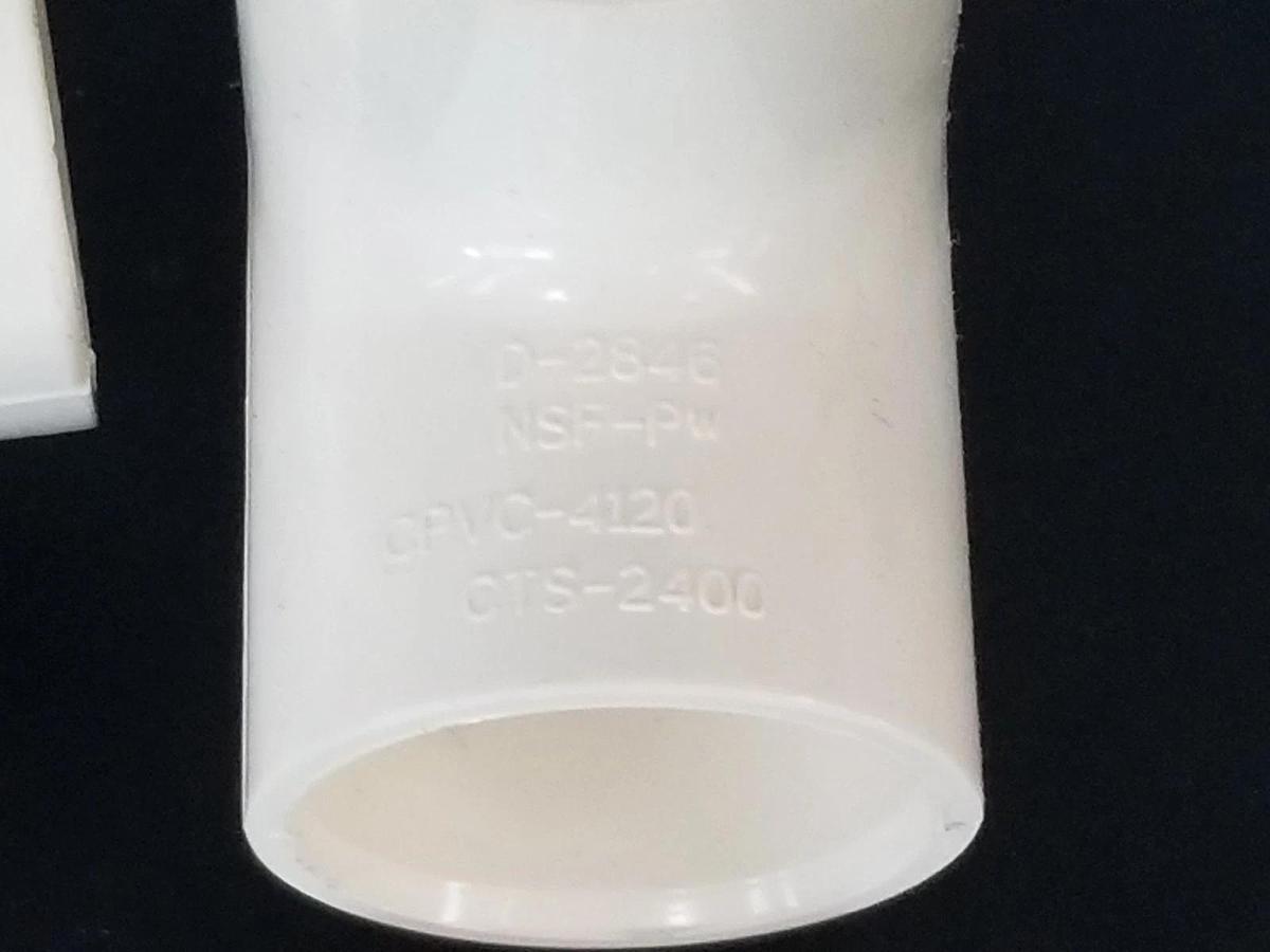Used LOT OF 6 NEW CHARLOTTE CTS-2400 T-FITTINGS D-P846, NSF-PW, CPVC-4120, 1"