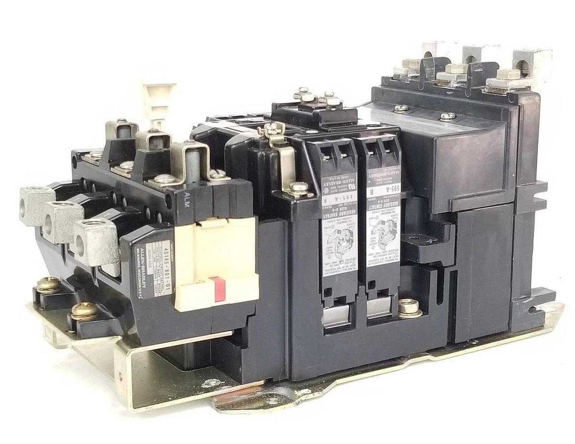 Used ALLEN BRADLEY 509-DOD STARTER SER A, SIZE 3, 90AMP, 600VAC, 509DOD W/ CD236 COIL