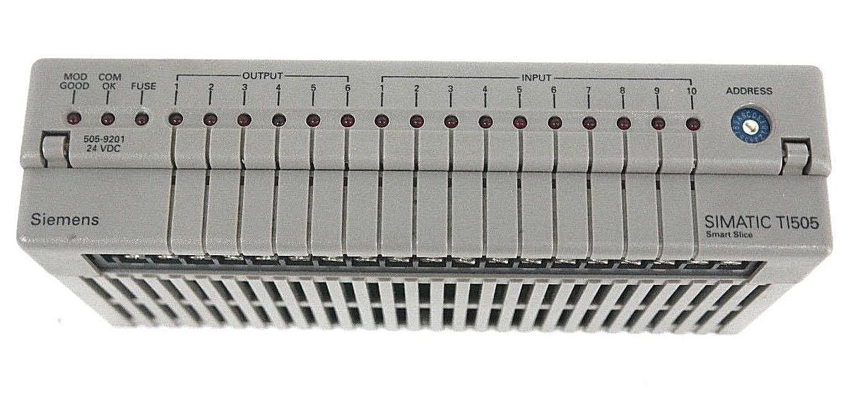Used SIEMENS 505-9201 SIMATIC TI505 SMART SLICE COMMUNICATIONS MODULE 2592545-0001