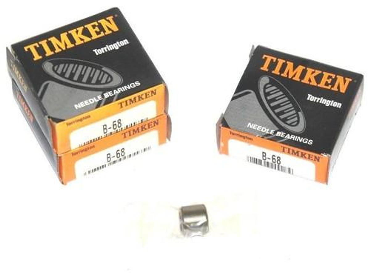 Used LOT OF 3 NEW TIMKEN B-68 NEEDLE ROLLER BEARINGS B68