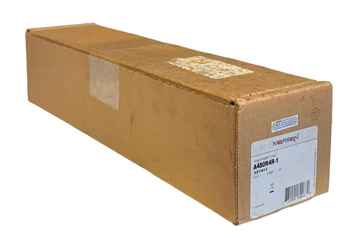 Used NEW SEALED MERSEN A480R4R-1 / G211813 Amp-trap CURRENT LIMITING FUSE 5.08kV NSFS