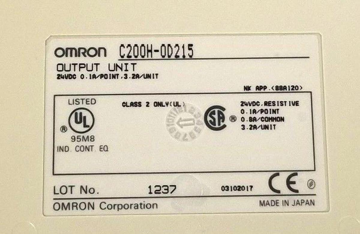 NIB OMRON C200H-OD215 OUTPUT MODULE 32 POINT C200HOD215