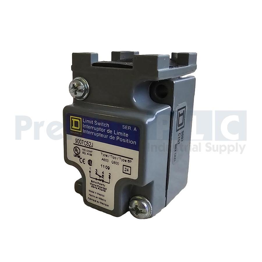 Used NEW SQUARE D 9007C52J SER. A HEAVY DUTY 9007 LIMIT SWITCH BODY ONLY (READ)