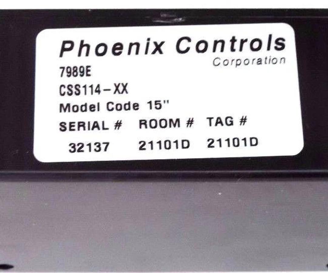 NEW PHOENIX CONTROLS CORP. CSS114-XX MONITOR W/ 3 MAGNETIC RAILS 7989E, CSS114XX