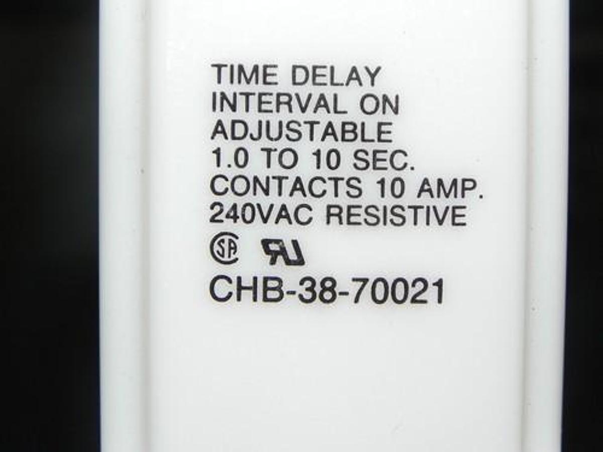 Used POTTER & BRUMFIELD CHB-38-70021 TIME DELAY RELAY TIMER 1.0-10 SEC. NEW
