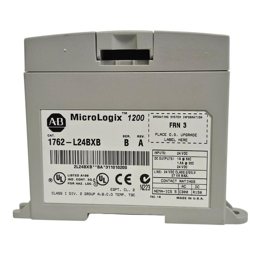 Used NEW Allen-Bradley 1762-L24BXB /B MicroLogix 1200 24-Point PLC Controller 24VDC
