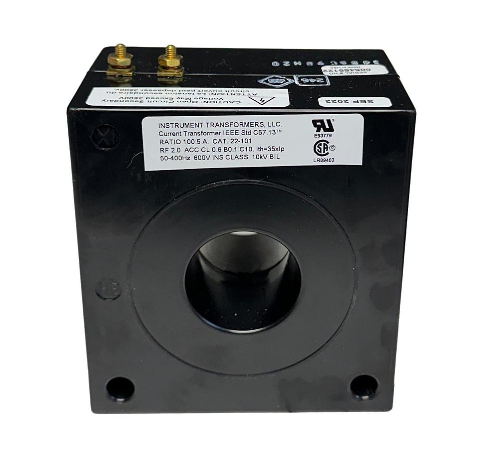 Used NEW EATON 3486C98H20 CURRENT TRANSFORMER 100:5 A RATIO 50-400Hz 600V NSNP
