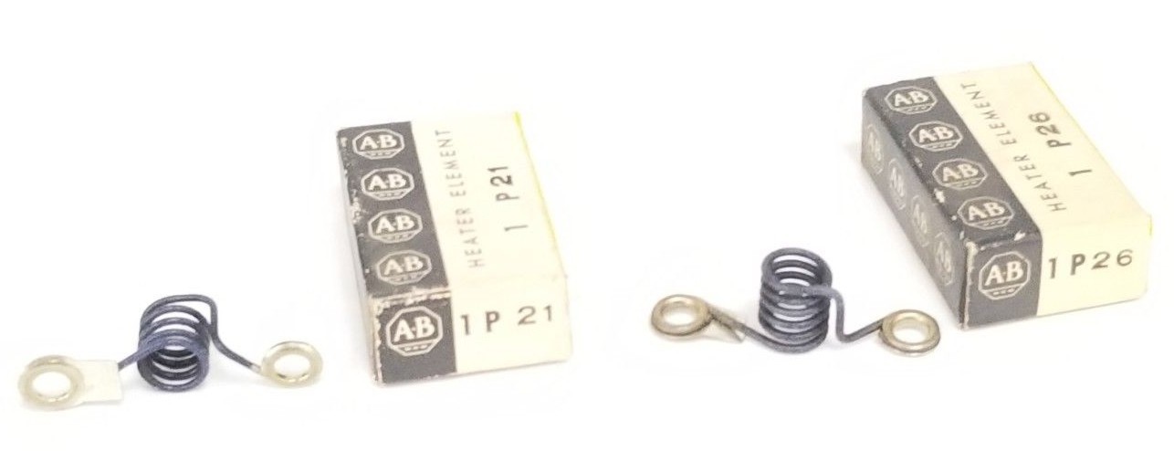 Used NIB ALLEN BRADLEY P21 & P26 HEATER ELEMENTS