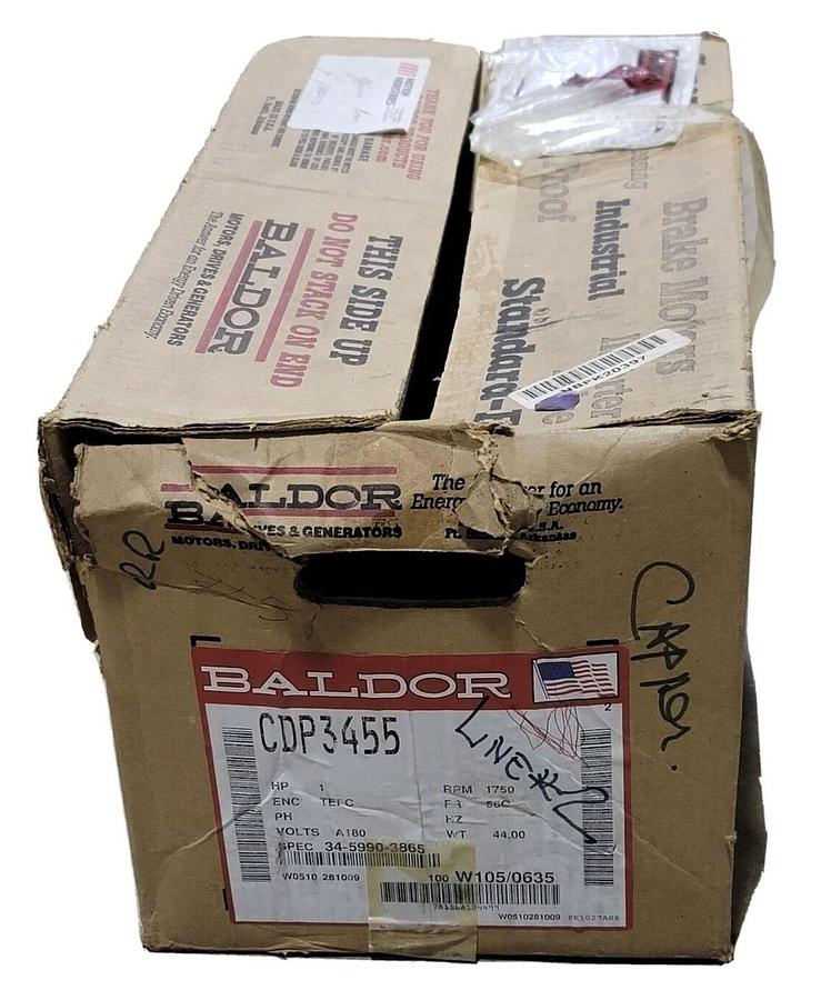 Used NEW ABB BALDOR CDP3455 PERMANENT MAGNET MOTOR 1HP 1750RPM 56C