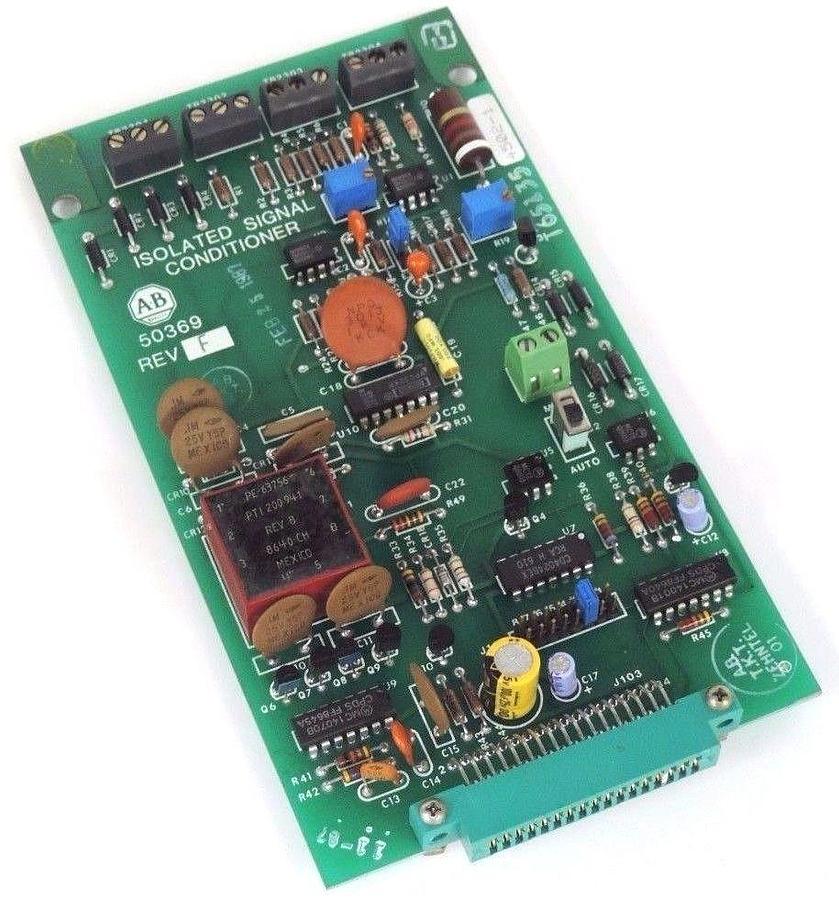 Used REPAIRED ALLEN BRADLEY 50369 ISOLATED SIGNAL CONDITIONER REV. F