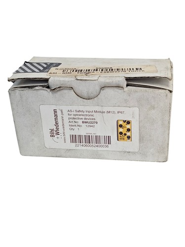 Used BIHL & WIEDEMANN BWU2270 SAFETY INPUT MODULE IDENT. NO: 12942