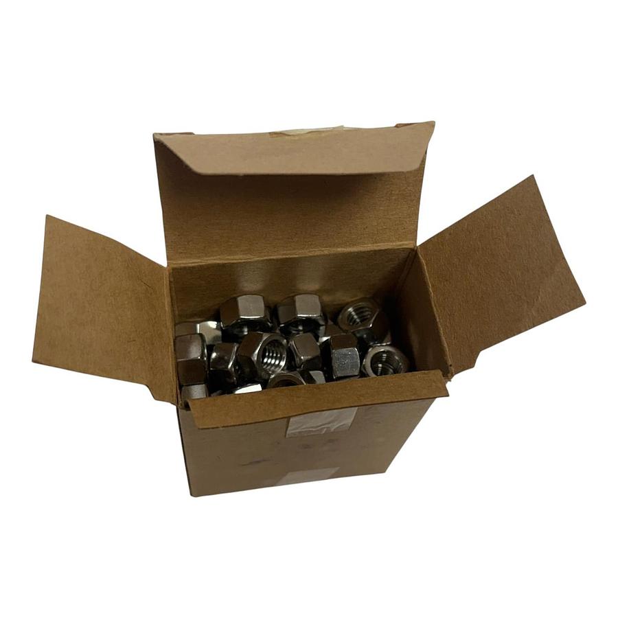 Used Atlantic Fasteners 3/8-16 Hex Nut 18-8 Stainless Steel Box of 100 Fasteners