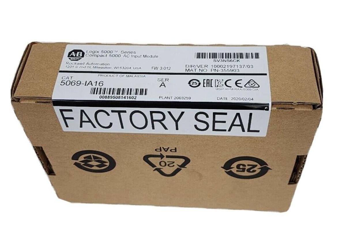 Allen Bradley 5069-IA16 /A CompactLogix 5000 I/O AC Input Module 16Pt 120V NSFS