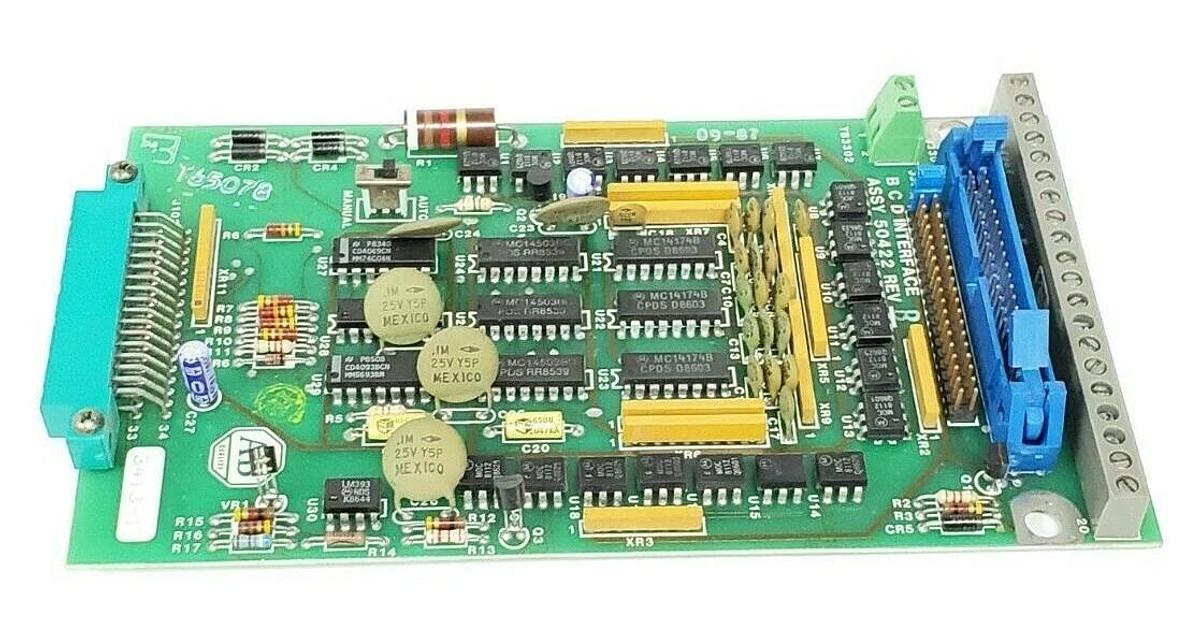 Used ALLEN BRADLEY ASSY: 50422 BCD INTERFACE BOARD REV. B 118422