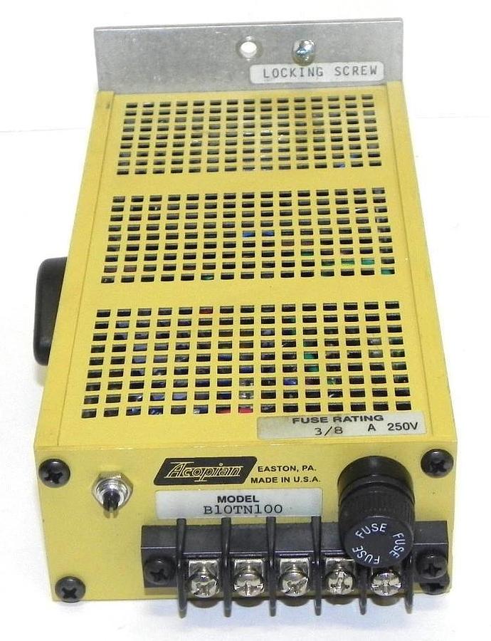 Used ACOPIAN B10TN100 POWER SUPPLY