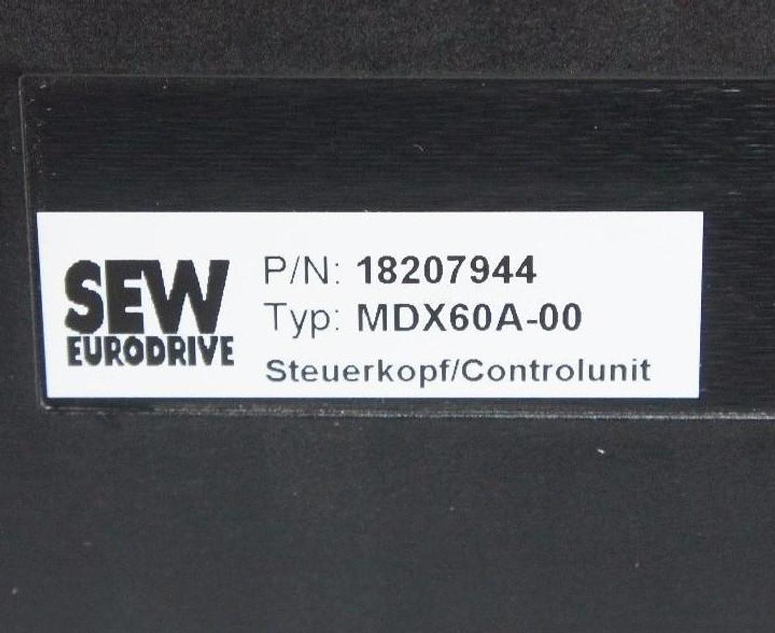 Used SEW EURODRIVE MDV60A0015-5A3-4-00 AC MOVIDRIVE 2HP, 1.5KW, MDV60A00155A3400