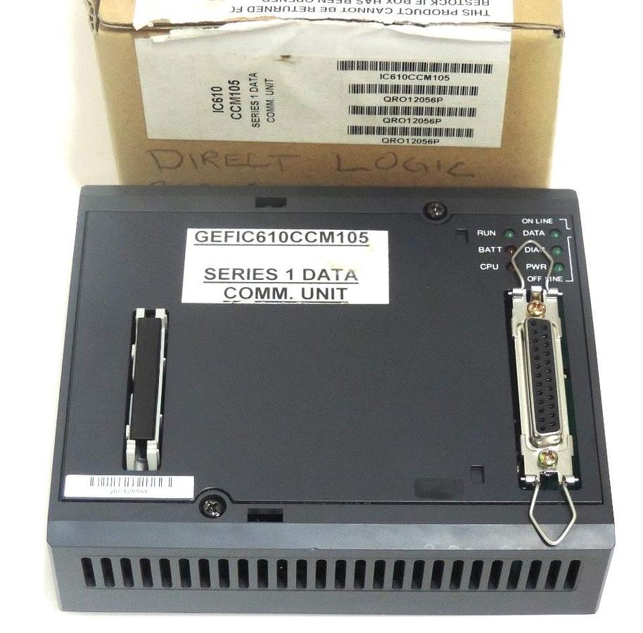 Used GE FANUC IC610CCM105 SERIES 1 DATA COMM. UNIT (IN BOX)